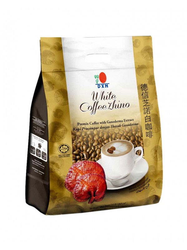 Café capuchino con Ganoderma, White Coffe Zhino DXN